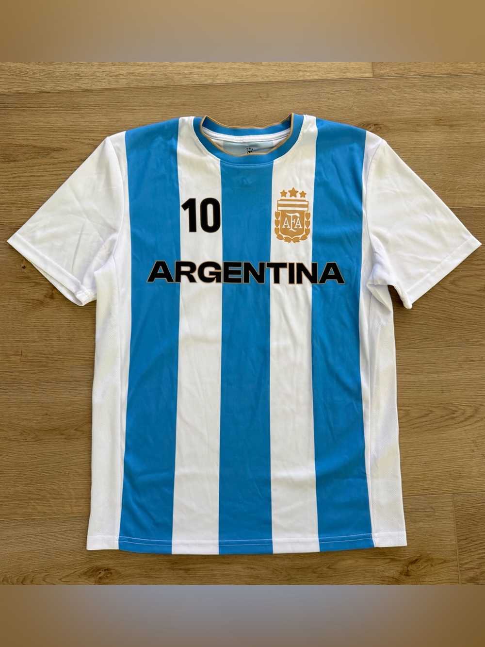 Argentina AFA #10 Soccer Jersey Messi Style Icon Sports Men’s Small NWT